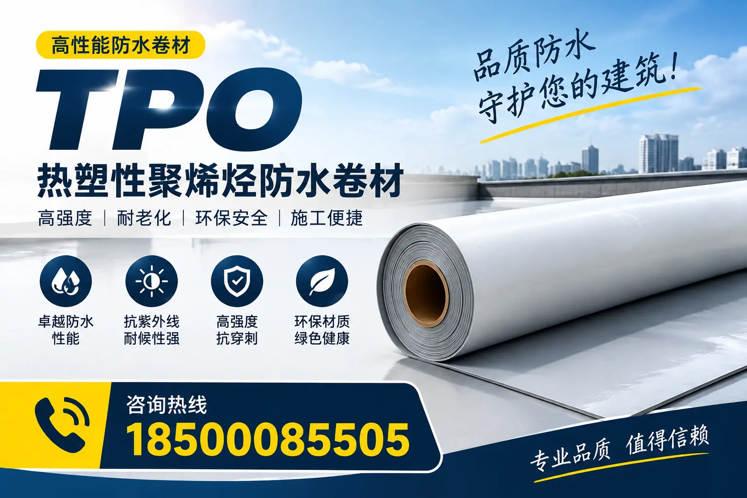 了解TPO材料的耐久性,适合百色的建筑使用